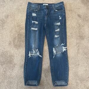 Womens CELLO Distressed Jeans SZ 9